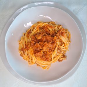 Espaguetis con boloñesa