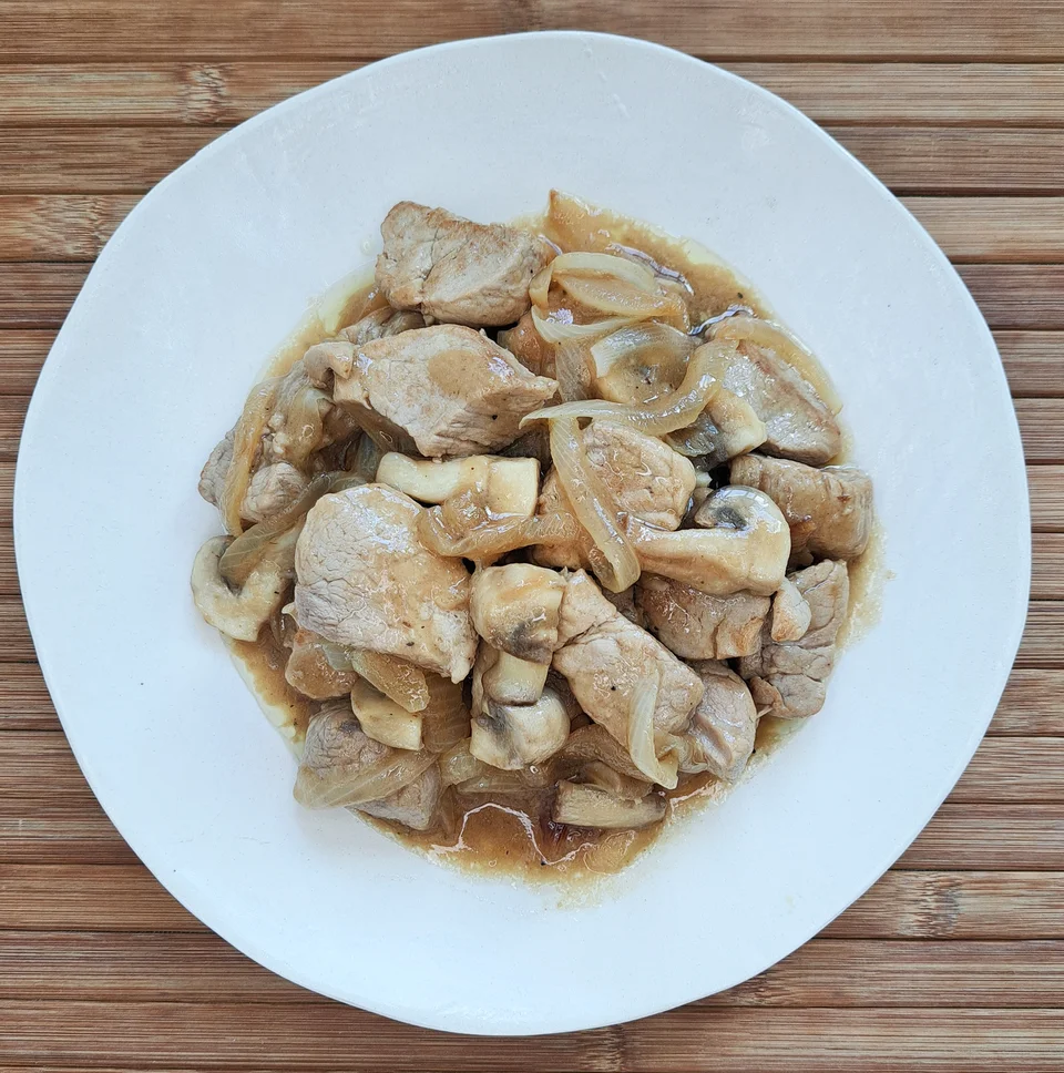 Solomillo de Cerdo con Champiñones
