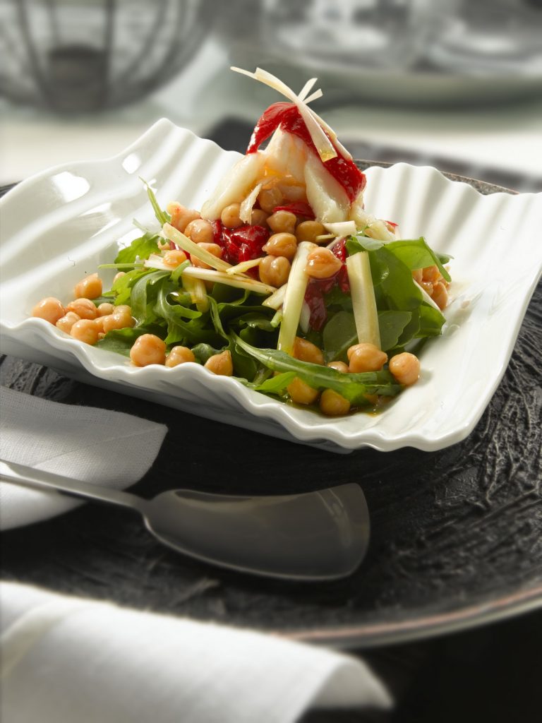 Ensalada de garbanzos y bacalao